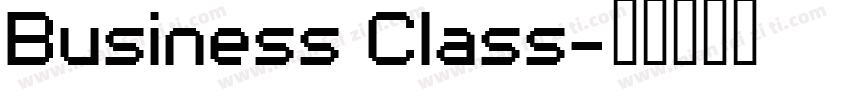 Business Class字体转换